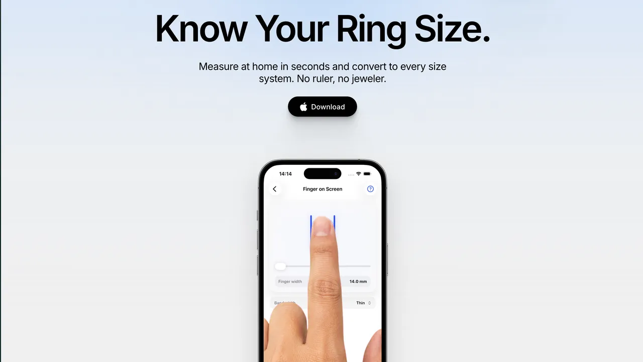 Ring Sizer App